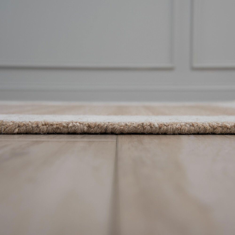RIZZY Willow Striped Brown, Ivory and Beige 3&#39; x 5&#39; Area Rug, , large
