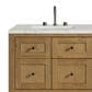 James Martin Vanities Breckenridge 60" Double Bathroom Vanity in Light Natural Oak with 3 cm Victorian Silver Quartz Top and Rectangular Sinks, , large