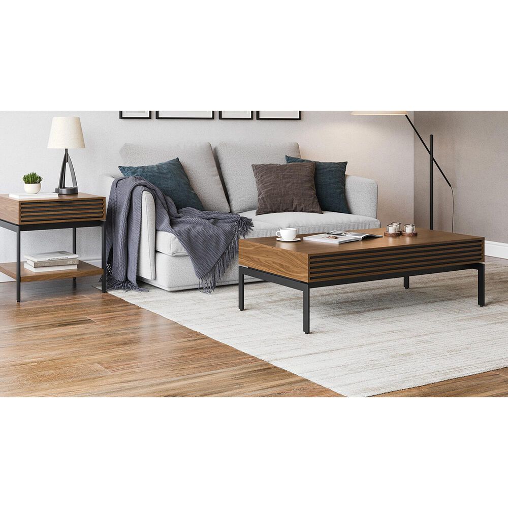 BDI Cora Coffee Table in Natural Walnut and Black, , large