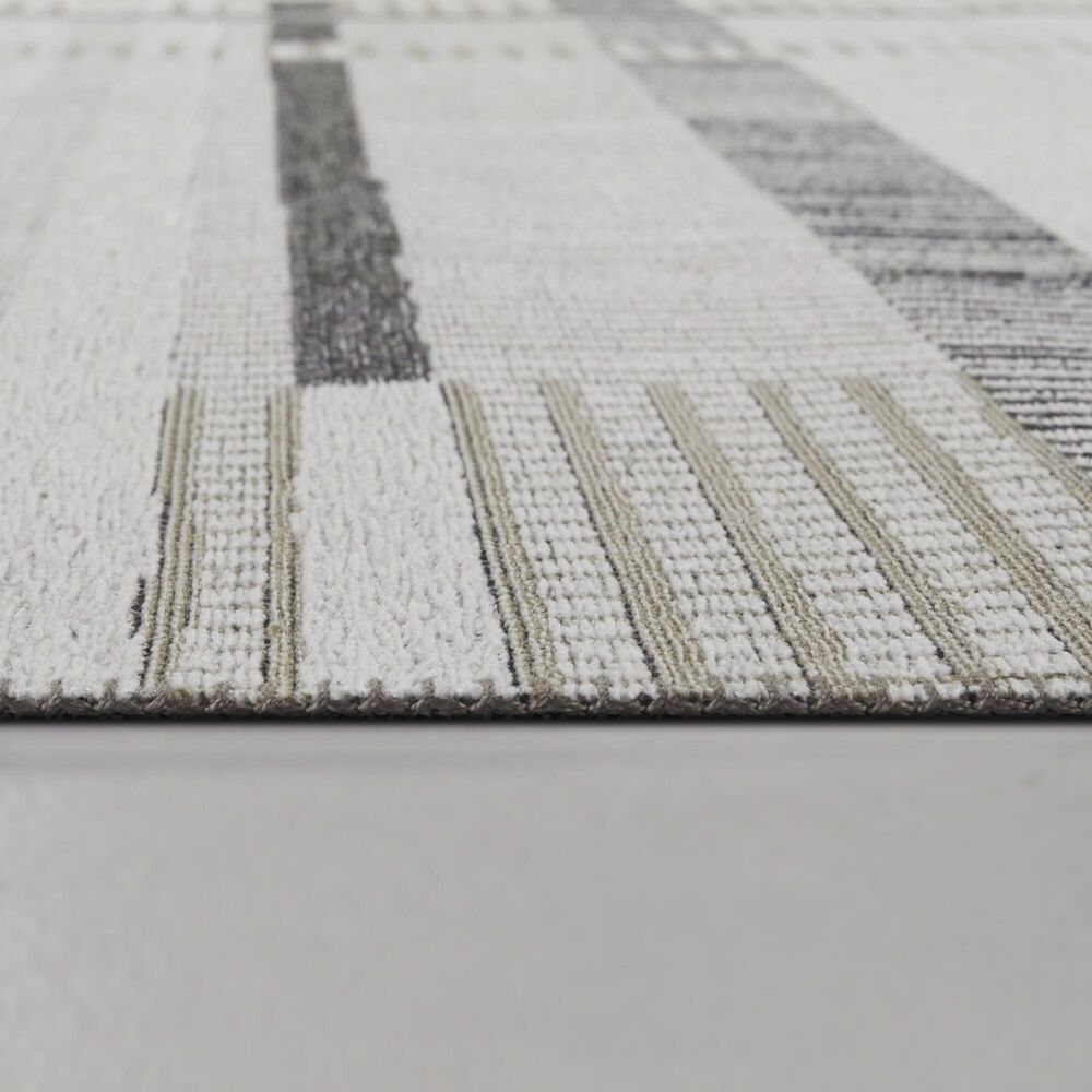 Balta Rugs Fielding Striped 5&#39;3&quot; x 7&#39; Cream Area Rug, , large