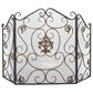 Maple and Jade 47" x 30" Fireplace Screen in Black, , large