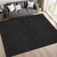 Dalyn Rug Company Soft Essentials Solid Black 8" x 10" Area Rug, , large
