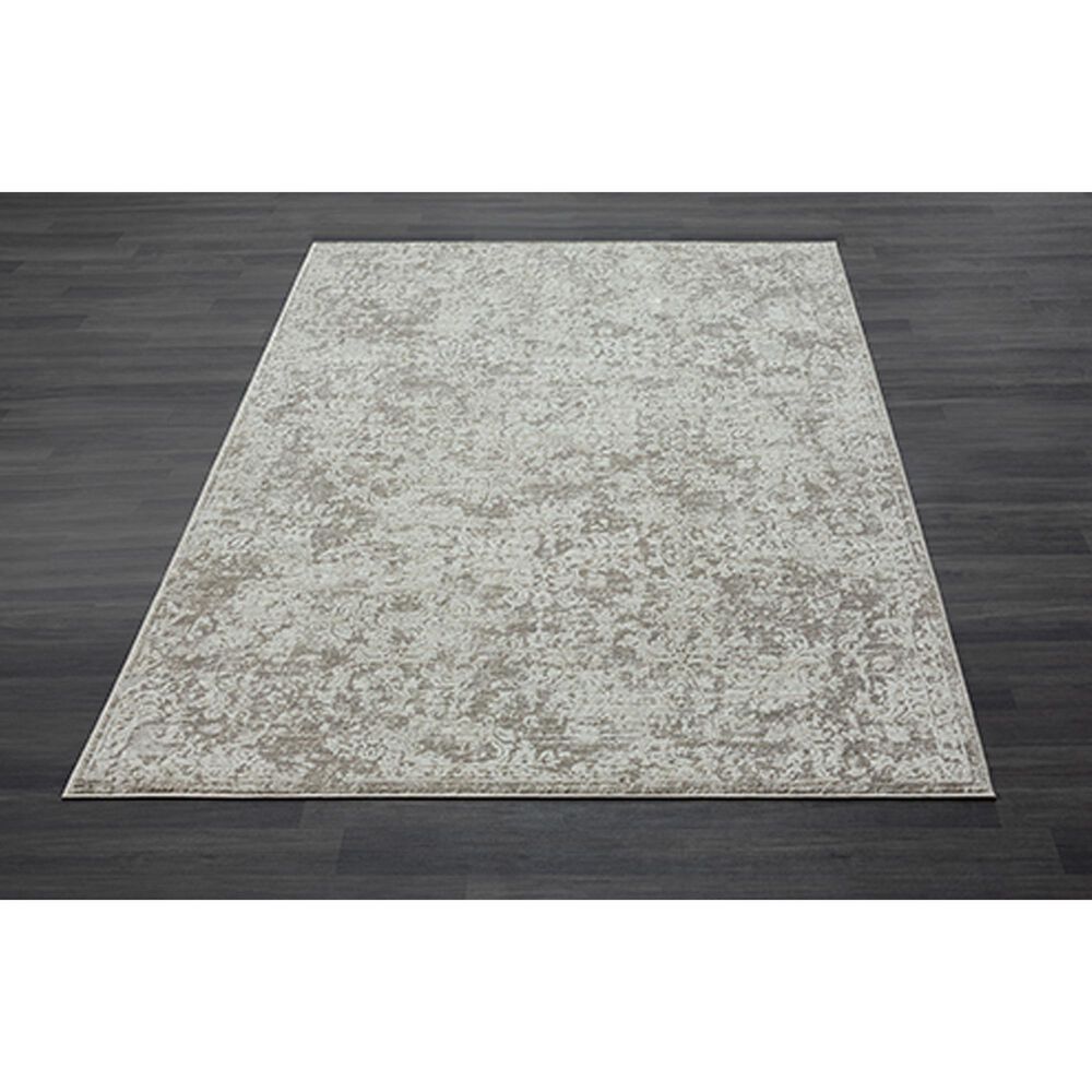 L&amp;R Resources Brisbane Damask Gray 10&#39; x 13&#39;10&quot; Area Rug, , large