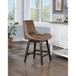OSP Home Allingham 26" Swivel Counter Stool with Molasses Cushion in Dark Walnut, , large