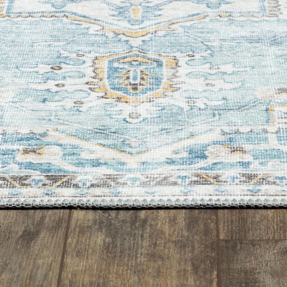 Momeni Afshar 2&#39; x 3&#39; Light Blue Area Rug, , large