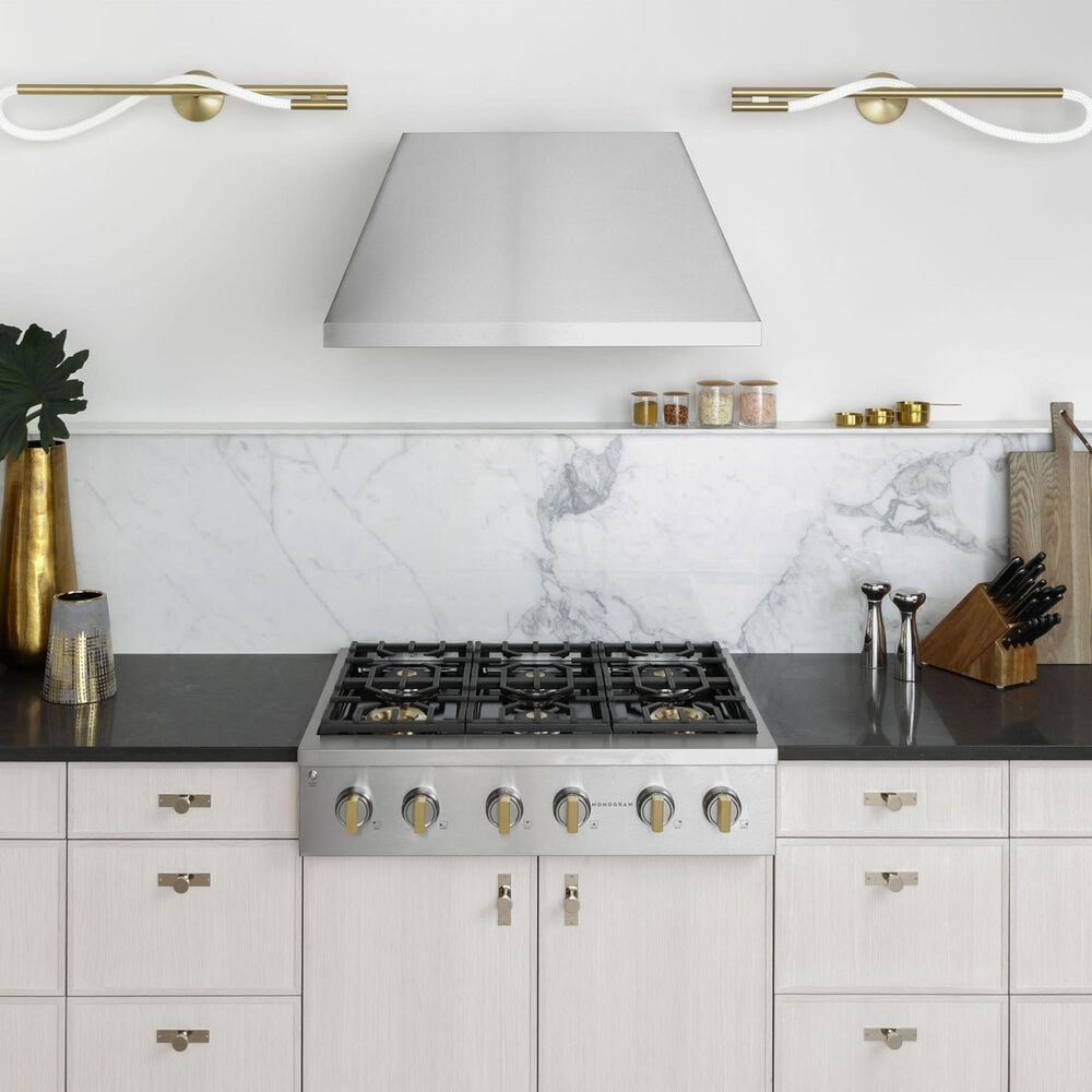 Monogram 36&quot; Professional Gas Rangetop with 6 Burners in Stainless Steel, , large