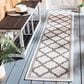 Safavieh Bermuda 2" x 8" Ivory and Grey Indoor/Outdoor Area Performance Rug, , large