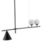Zuo Modern Richiza Ceiling Lamp in Black, , large