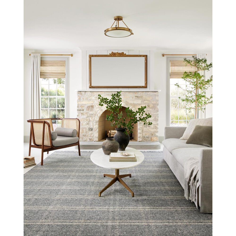Magnolia Home Caleb 5&#39; x 7&#39;6&quot; Mocha and Taupe Area Rug, , large