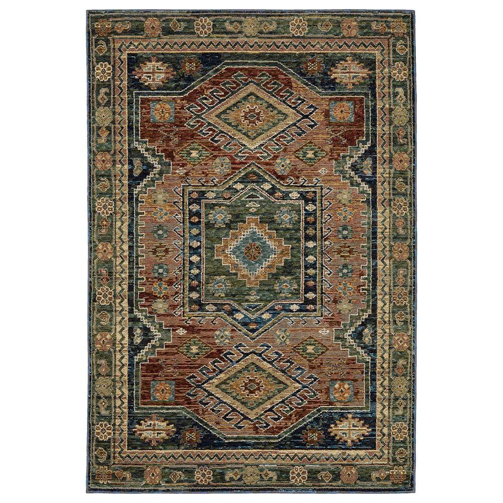Oriental Weavers Andorra 3"3" x 5"2" Blue and Multicolor Area Rug, , large