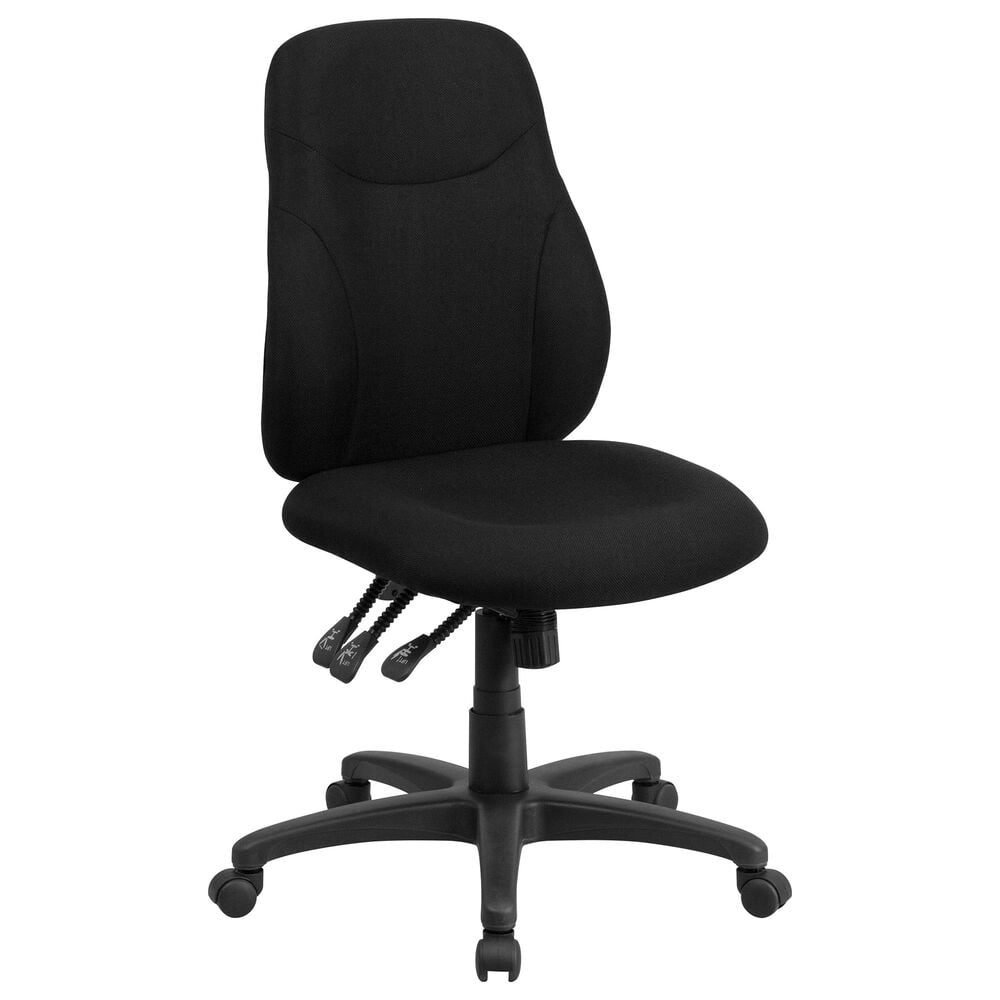 Flash Furniture Swivel Task Chair in Black, , large