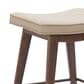 Zuo Modern Divat Counter Stool in Beige & Walnut, , large