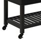 Linden Boulevard Poppy Kitchen Cart in Black, , large
