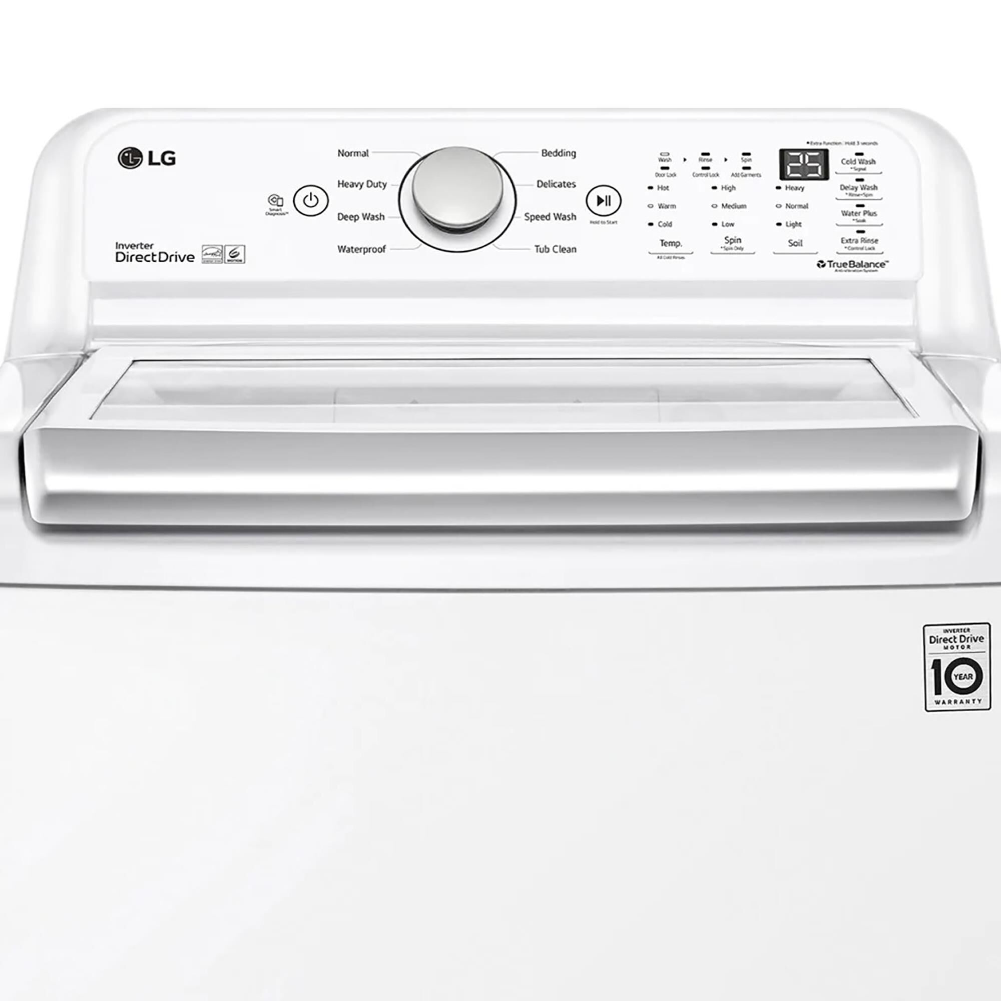 Lg top load shop true balance washer