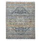 Amer Rugs Prairie 5" x 7"6" Denim and Orange Area Rug, , large