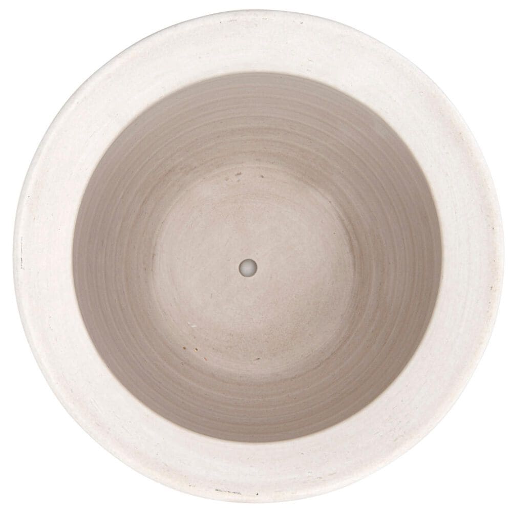 Creative Coop Coastal Embossed Textured Stoneware Planter in Matte White, , large