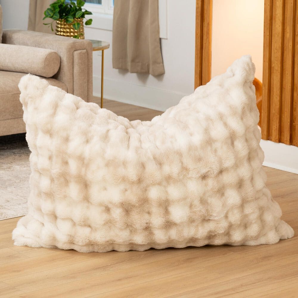 Jaxx Saxx Jr CrashPuff Floor Pillow Lounger in Phantom Cream, , large