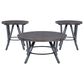 Linon Home Decor Glenroy 3-Piece Occasional Table Set in Charcoal Brown and Charcoal Grey, , large