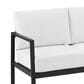 Linon Home Decor Holland 2-Piece Outdoor Sectional Sofa with White Upholstery in Black, , large