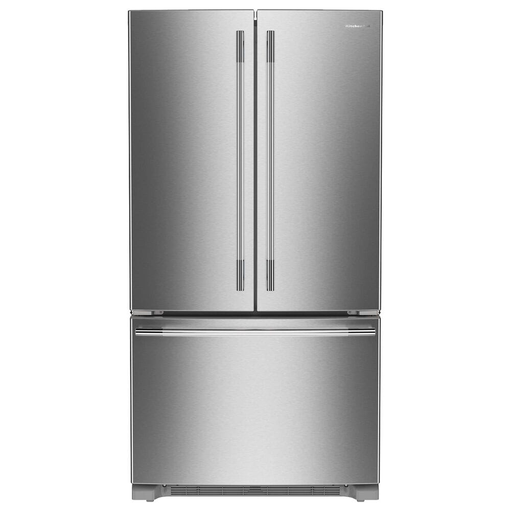 KitchenAid 20 Cu. Ft French Door Refrigerator with Interior Dispense in PrintShield Stainless Steel, , large