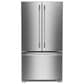 KitchenAid 20 Cu. Ft French Door Refrigerator with Interior Dispense in PrintShield Stainless Steel, , large