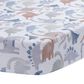 Lambs & Ivy Dino-Might Fitted Crib Sheet in White, Gray and Blue, , large