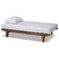 Baxton Studio Hiro Expendable Twin to King Bed Frame in Walnut Brown, , large