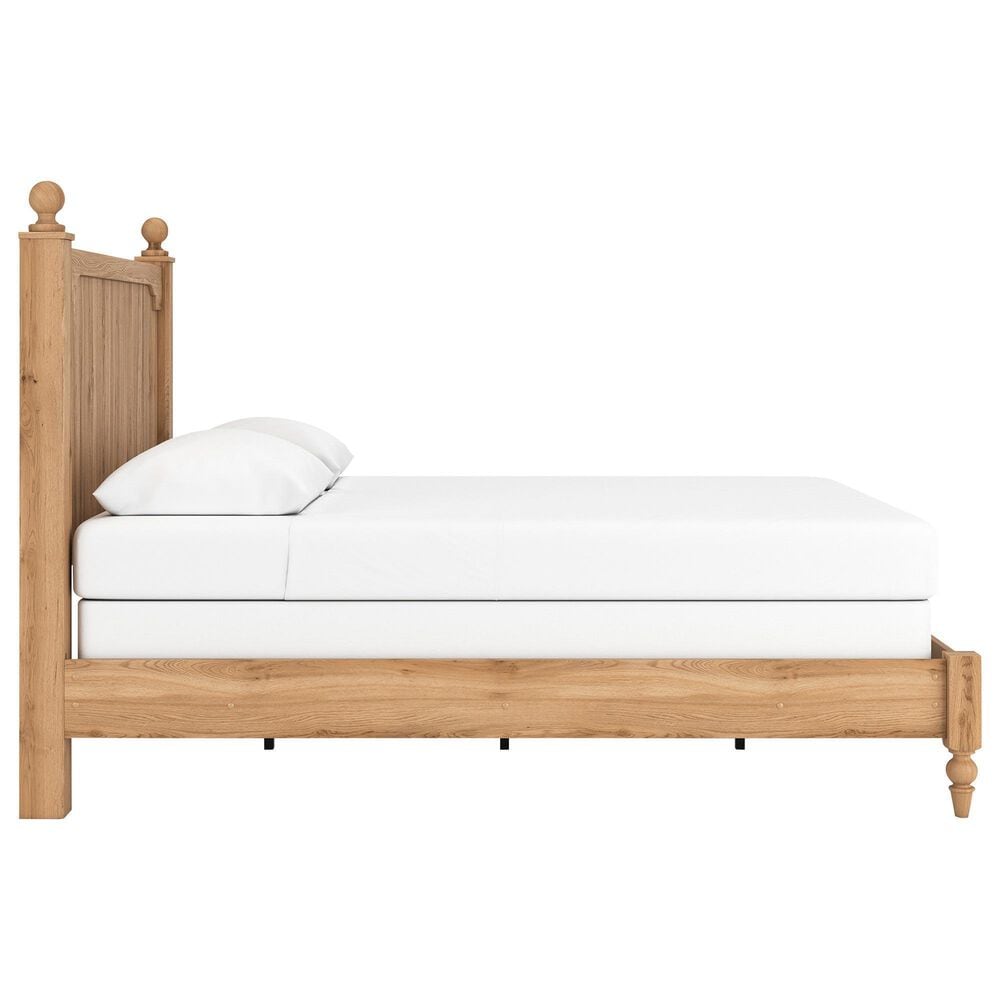 Ashley Aleaport Queen Panel Bed in Warm Brown, , large