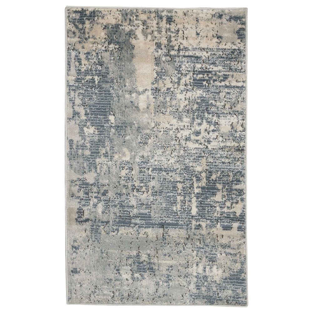 Nourison Quarry 2"2" x 3"9" Grey and Beige Area Rug, , large