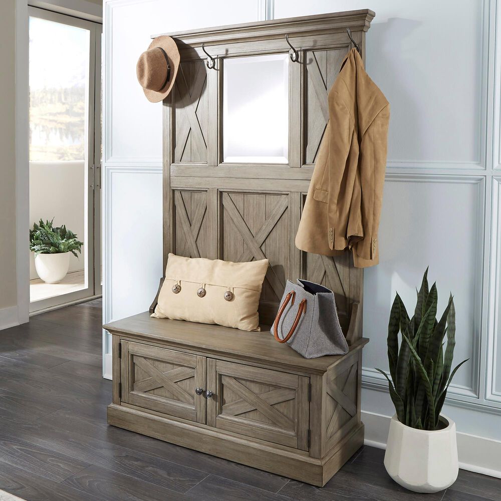 Homestyles Mountain Lodge Hall Tree in Gray, , large