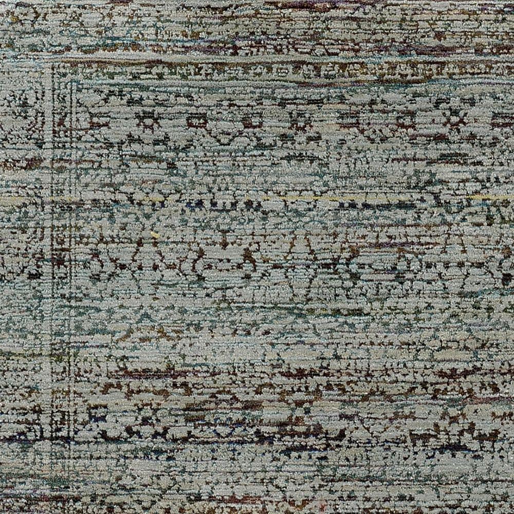 Oriental Weavers Andorra 7127A 2&#39;3&quot; x 8&#39; Blue Runner, , large