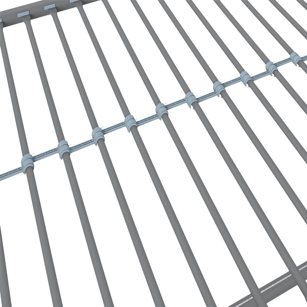 DHP Bellona Twin Over Twin Storage Bunk Bed in Silver, , large