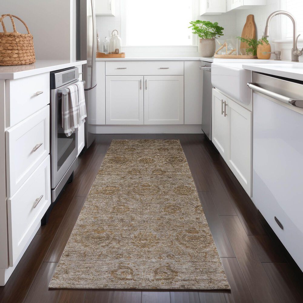 Dalyn Rug Company Burano BU8 2&#39;3&quot; x 7&#39;6&quot; Brown Indoor/Outdoor Runner, , large