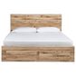 Ashley Hyanna Queen Panel Storage Bed in Tan Brown, , large