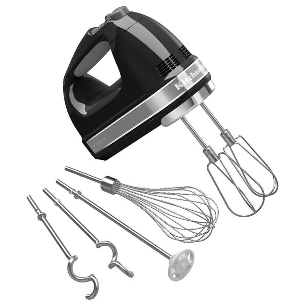 KitchenAid 9-Speed Hand Mixer in Onyx Black, , large