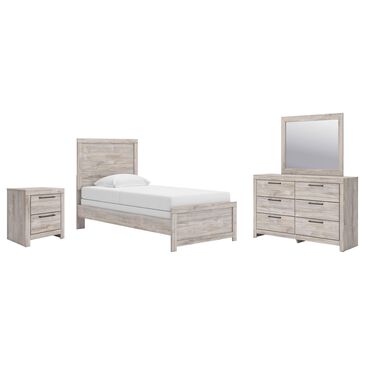 Ashley Broachmyn 4 Piece Twin Bedroom Set in Light Gray, , large