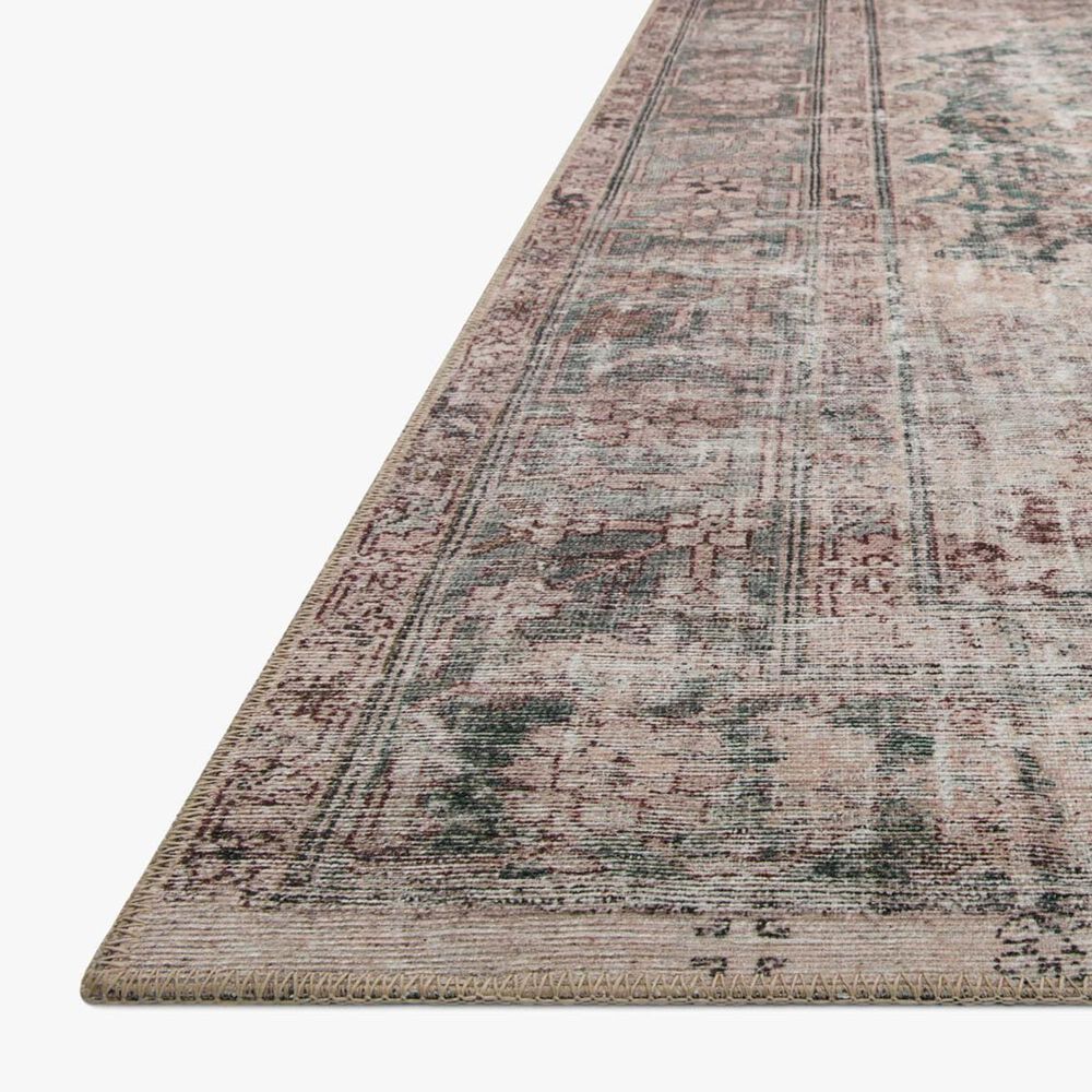 Amber Lewis x Loloi Georgie 3&#39;9&quot; x 5&#39;6&quot; Lagoon and Beige Area Rug, , large