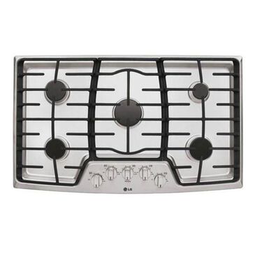 LG 36" Gas Cooktop with 5-Burner in Stainless Steel, , large