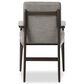 Four Hands Albiba Arm Chair in Burnt Oak, , large