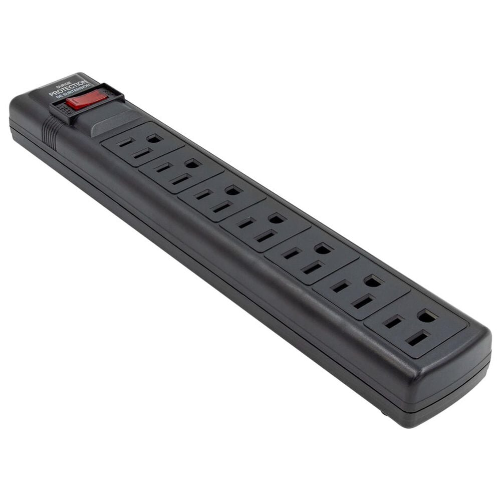 Sanus Tilting Wall Mount for 32" - 90" TVs with Red Series HDMI Cable and 7-Outlet 900J Surge Protector Power Strip in Black, , large