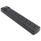 Sanus Tilting Wall Mount for 32" - 90" TVs with Red Series HDMI Cable and 7-Outlet 900J Surge Protector Power Strip in Black, , large