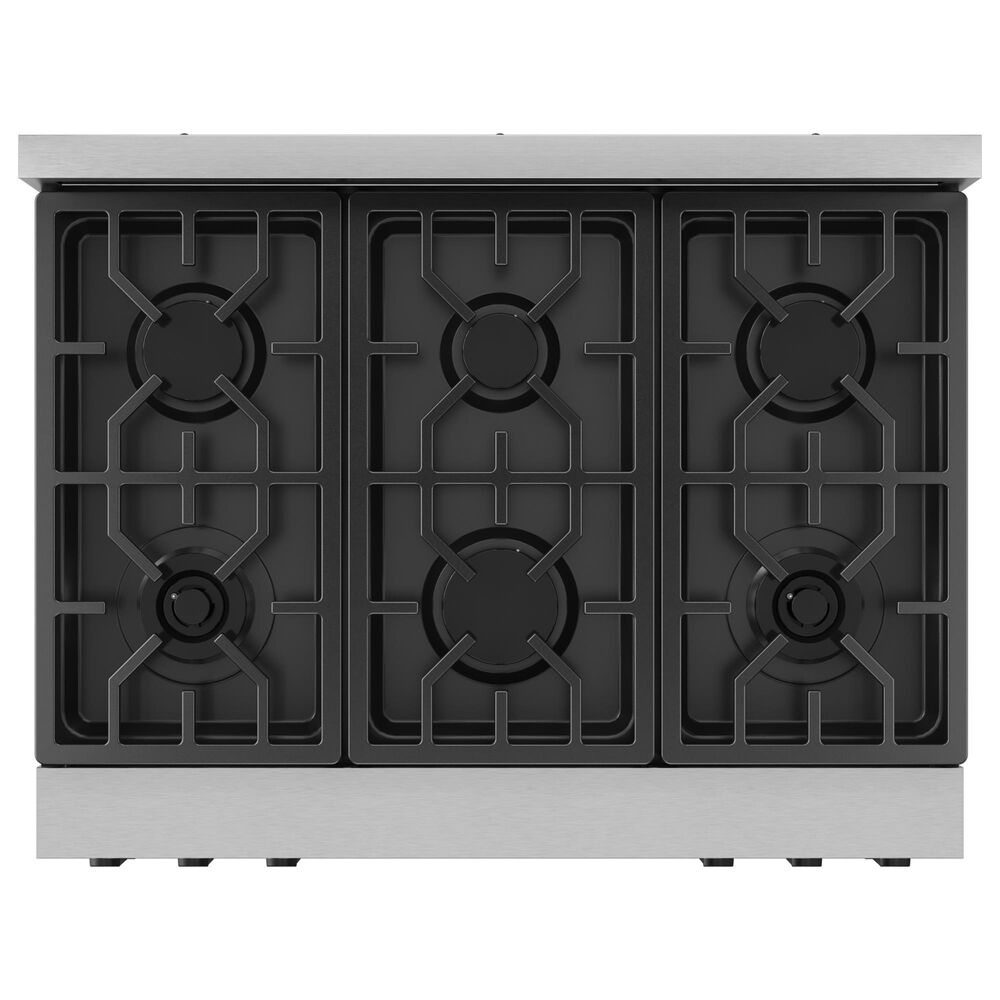 THOR KITCHEN Gordon Ramsay 6 Cu. Ft. 36&quot; Professional Natural Gas Range with Black Handle Kit in Stainless Steel, , large