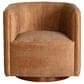 Artistica Metal Ingrid Swivel Chair in Brown, , large