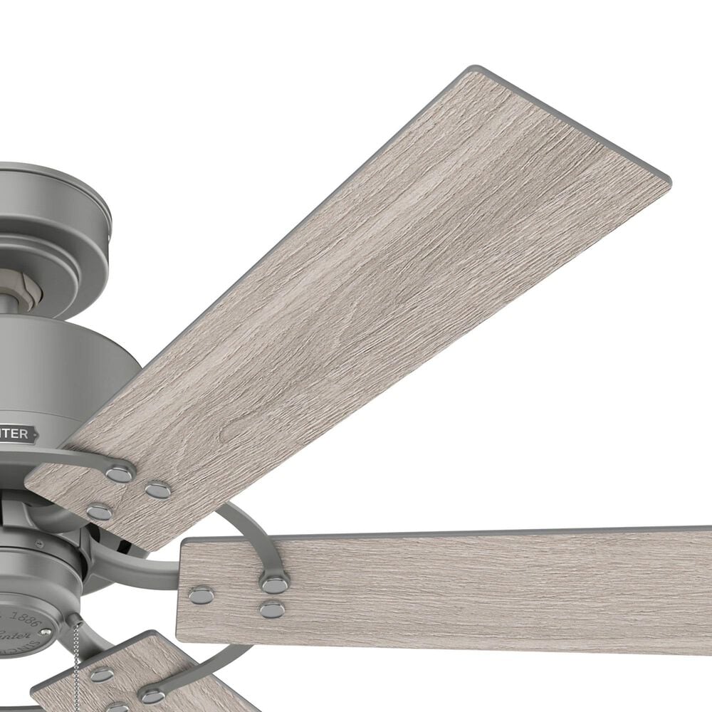 Hunter Gilrock 52&quot; Ceiling Fan in Matte Silver, , large