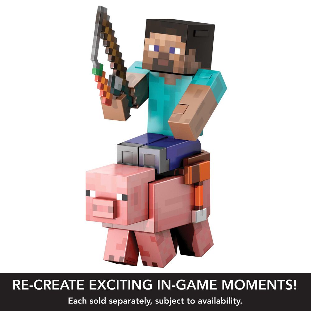 Mattel Minecraft Diamond Level Pig Action Figure, , large