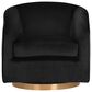 37B Hazel Swivel Lounge Chair in Black Sky Velvet, , large