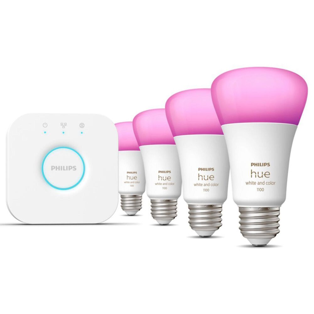 Philips Hue Bridge 2.0 &amp; E26 Starter Kit 4pk, , large