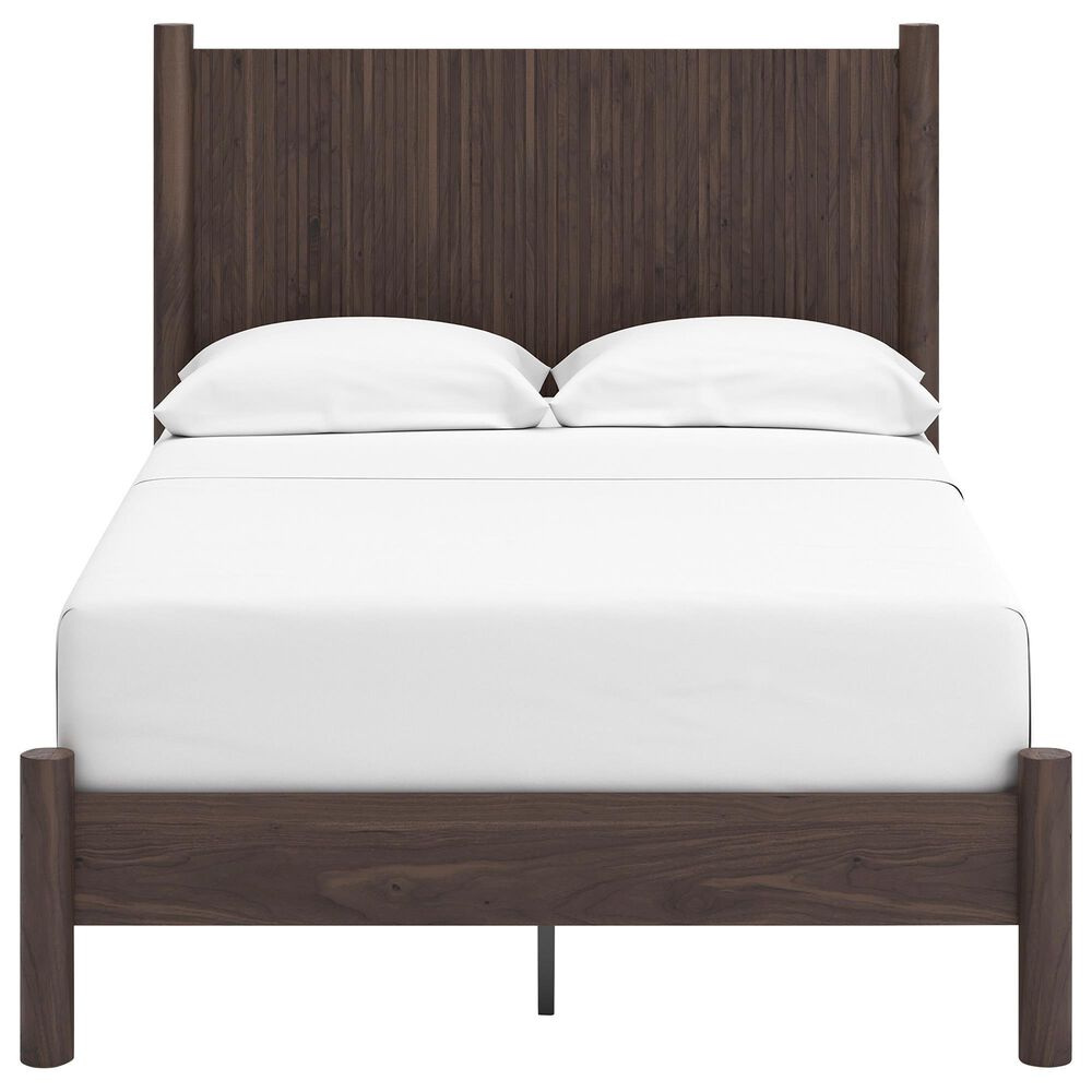 Ashley Pamytta Full Panel Platform Bed in Rich Brown, , large