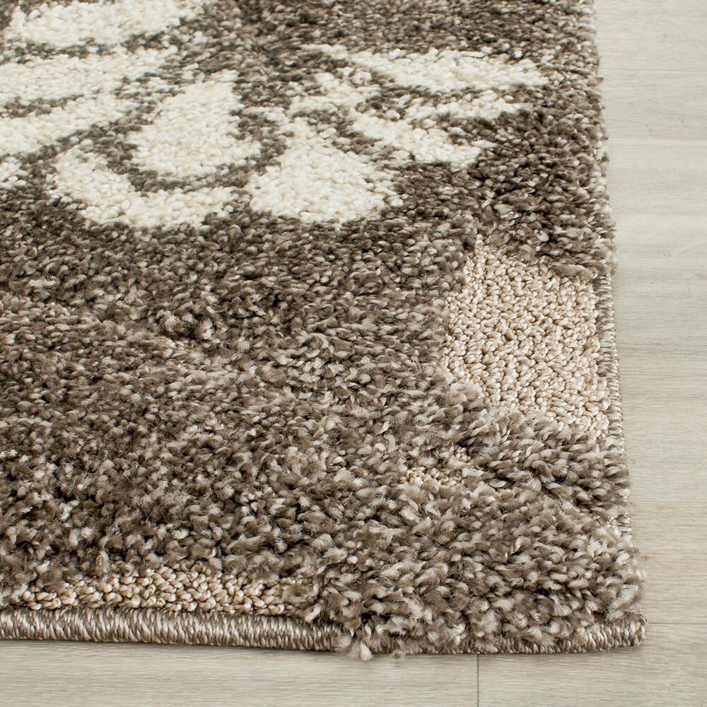 Safavieh Florida Shag SG459-7913-3 3&#39;3&quot; x 5&#39;3&quot; Smoke/Beige Area Rug, , large