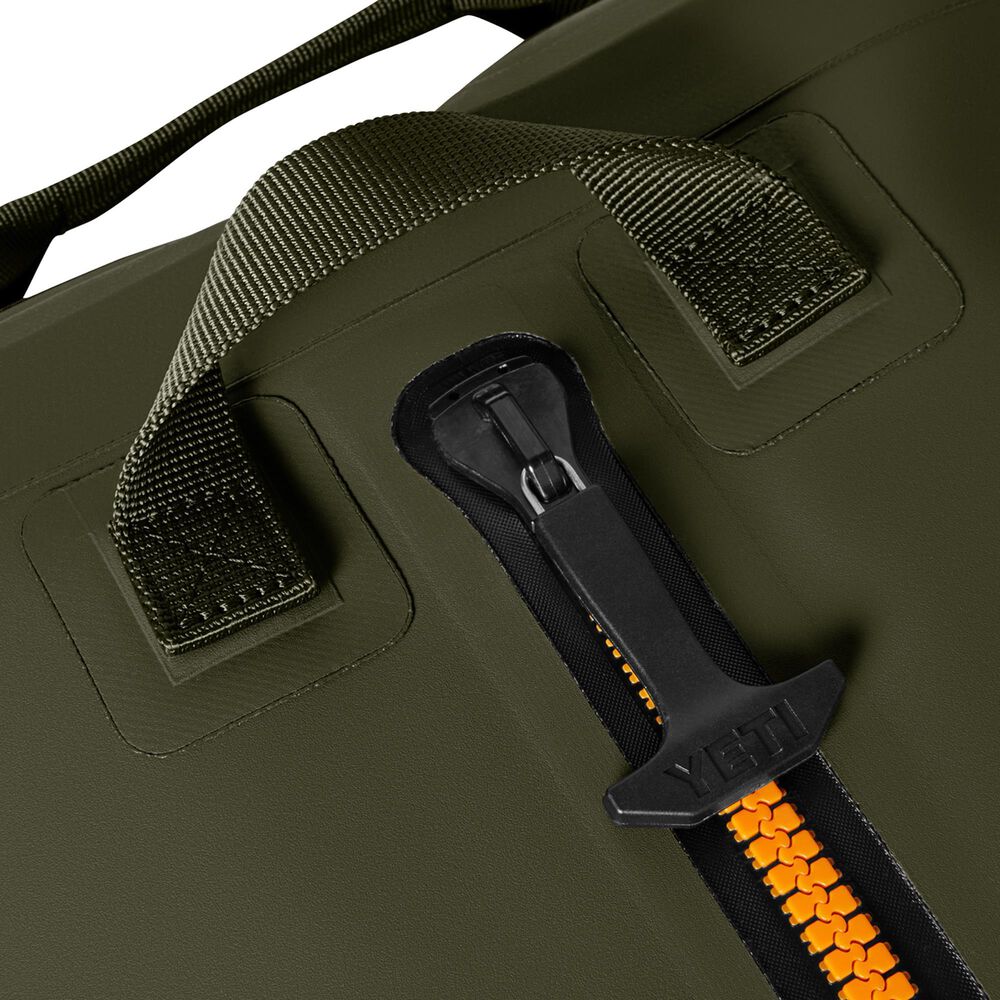 YETI Panga 100L Waterproof Duffel in Olive and King Crab Orange, , large
